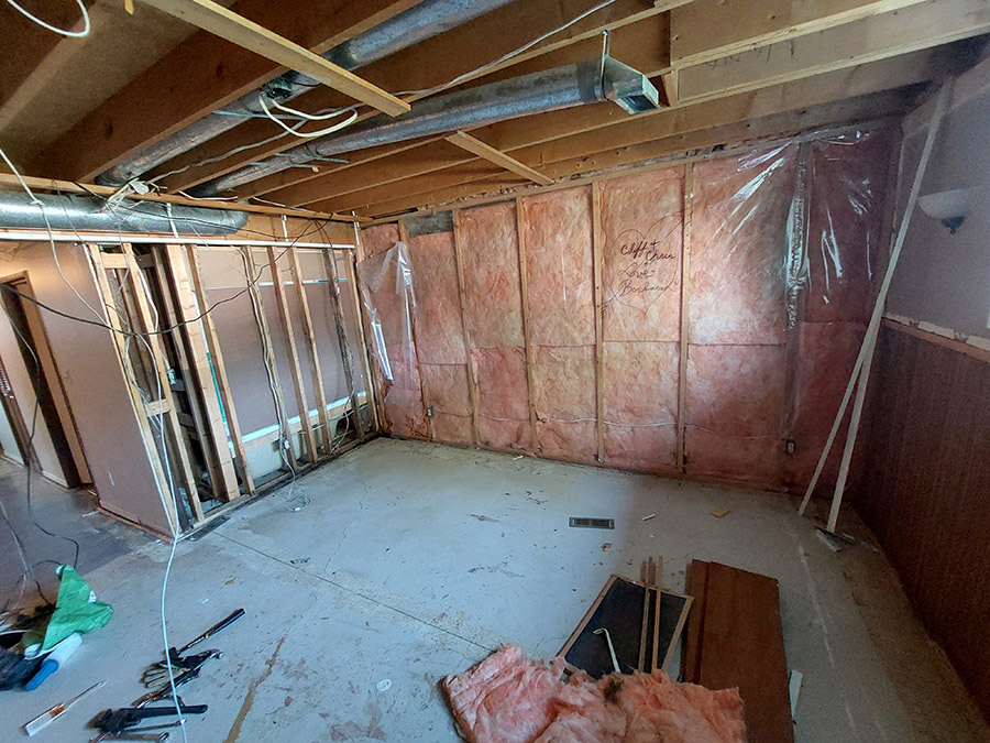 Home purchased and reno begins. Calgary basement renovation contractor July 19, 2023 
